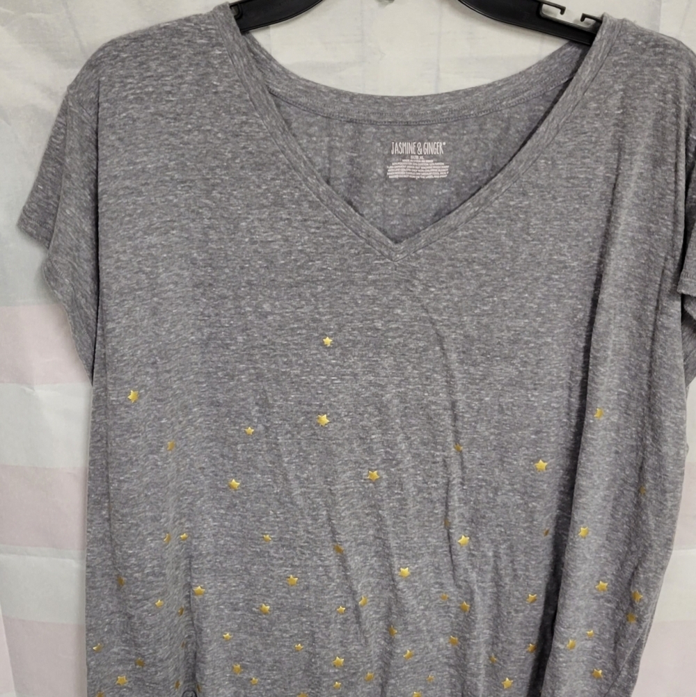 Jasmine & Ginger XL Gray Gold Star